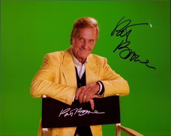 Pat Boone authentic signed 8x10 picture