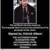 Patrick Wilson proof of signing certificate