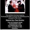 Paul Dooley proof of signing certificate