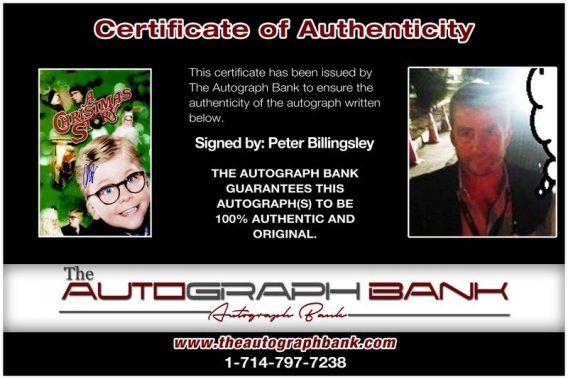 Peter Billingsley proof of signing certificate