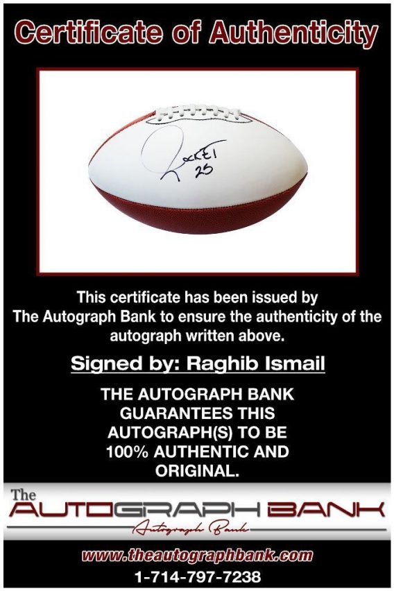 Raghib Ismail proof of signing certificate