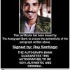 Ray Santiago proof of signing certificate