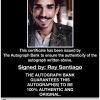 Ray Santiago proof of signing certificate