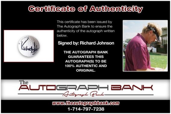 Richard Johnson proof of signing certificate
