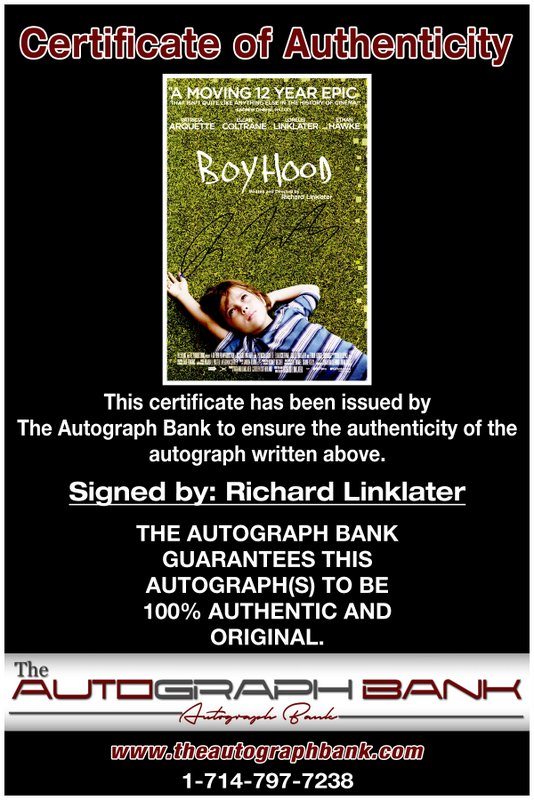 Richard Linklater proof of signing certificate