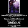 Richie Sambora proof of signing certificate