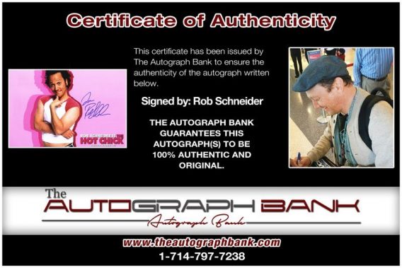 Rob Schneider proof of signing certificate