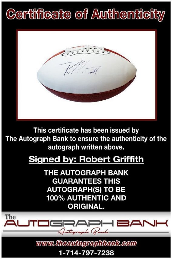 Robert Griffith proof of signing certificate