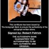 Robert Patrick proof of signing certificate