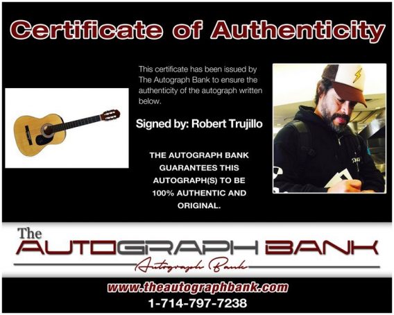 Robert Trujillo proof of signing certificate