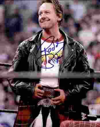Rowdy Roddy authentic signed 8x10 picture