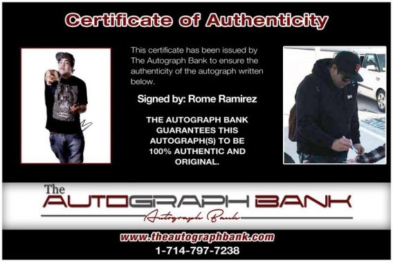 Rome Ramirez proof of signing certificate