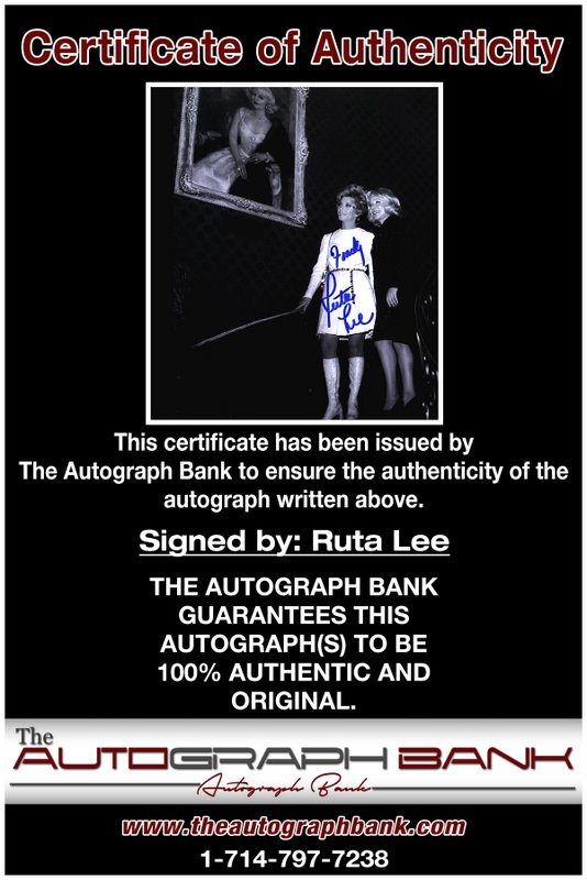 Ruta Lee proof of signing certificate