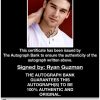 Ryan Guzman proof of signing certificate