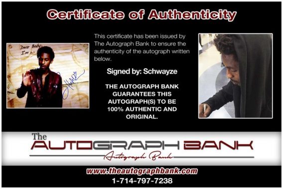 Shwayze proof of signing certificate