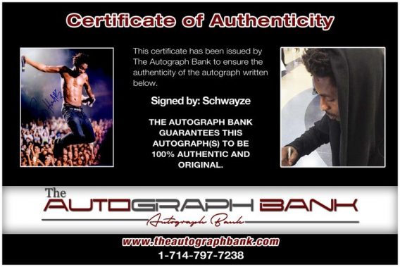 Shwayze proof of signing certificate