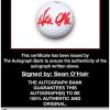 Sean O'Hair proof of signing certificate