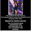 Selena Gomez proof of signing certificate