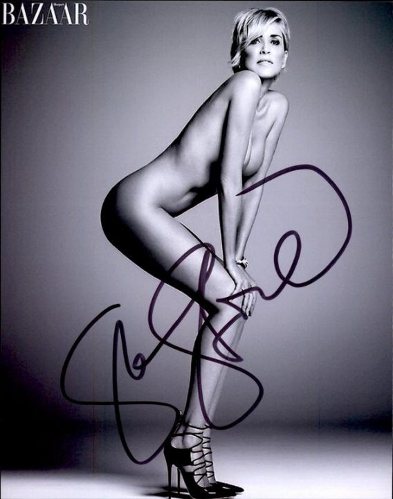 Sharon Stone authentic signed 8x10 picture