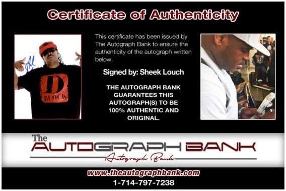 Sheek Louch of the Lox proof of signing certificate
