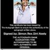 Simon Rex proof of signing certificate