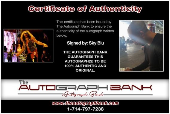 Sky Blu proof of signing certificate