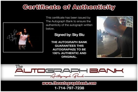 Sky Blu proof of signing certificate