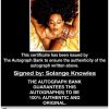 Solange Knowles proof of signing certificate