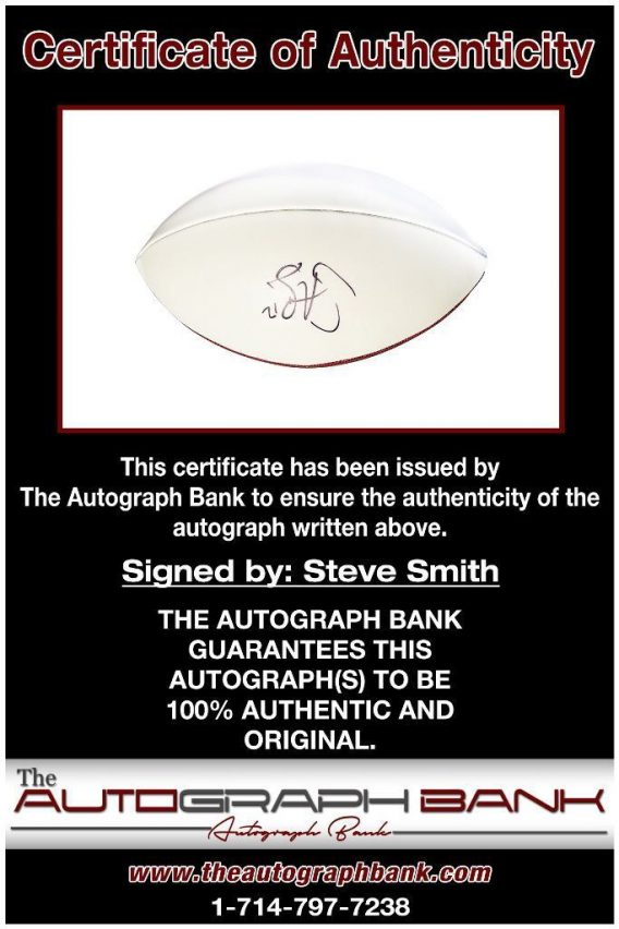 Steve Smith proof of signing certificate