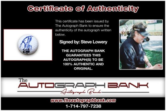 Steve Lowery proof of signing certificate