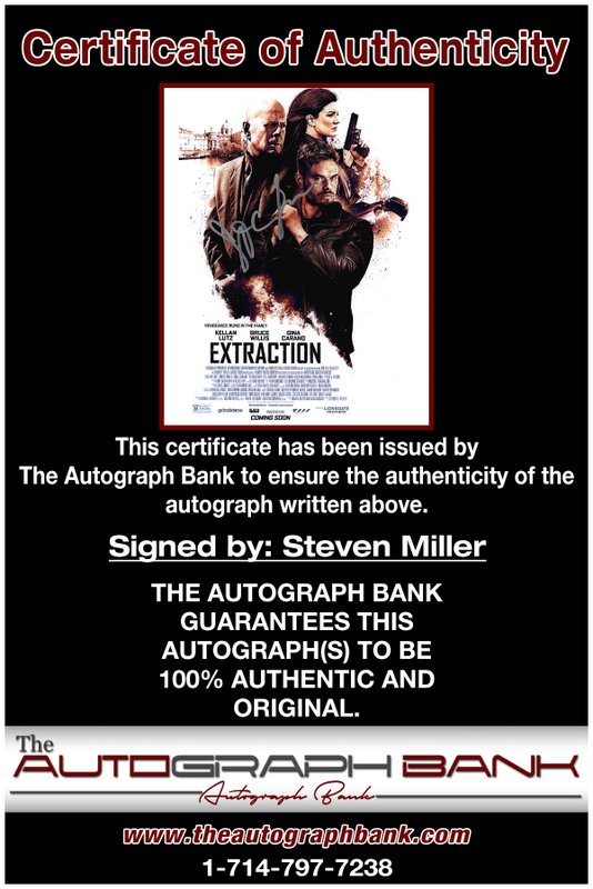 Steven Miller proof of signing certificate