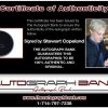 Stewart Copeland proof of signing certificate