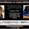T-Pain music proof of signing certificate