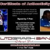 T-Pain proof of signing certificate