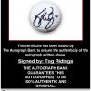 Tag Ridings proof of signing certificate