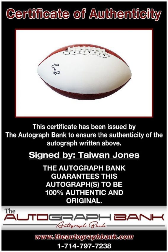 Taiwan Jones proof of signing certificate