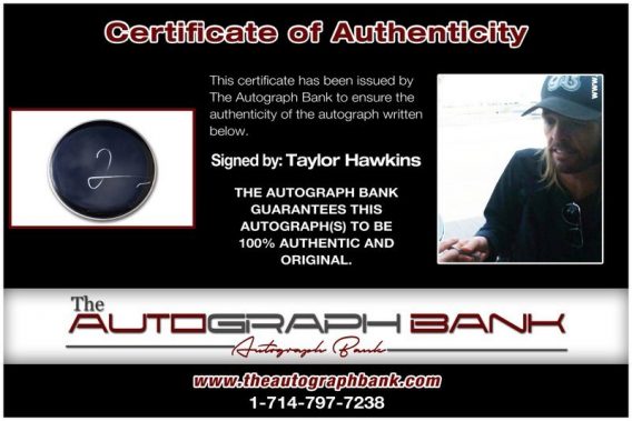 Taylor Hawkins proof of signing certificate