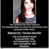 Teresa Decher proof of signing certificate