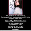 Teresa Decher proof of signing certificate