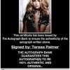 Teresa Palmer proof of signing certificate