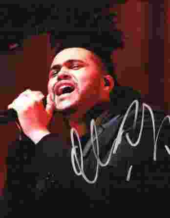 The Weeknd authentic signed 8x10 picture