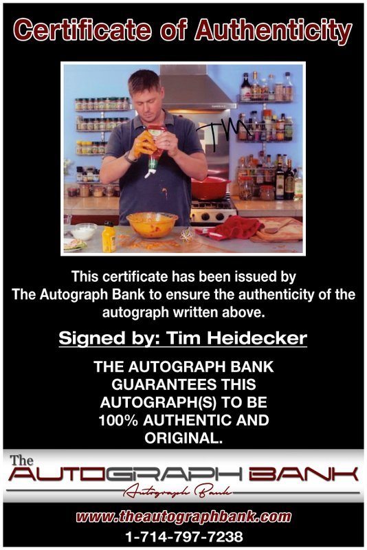 Tim Heidecker proof of signing certificate