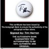 Tim Herron proof of signing certificate