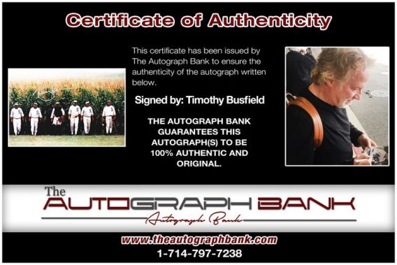 Timothy Busfield proof of signing certificate
