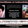 Model Tinashe proof of signing certificate