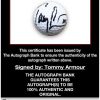 Tommy Armour proof of signing certificate
