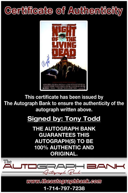 Tony TODD Autograph