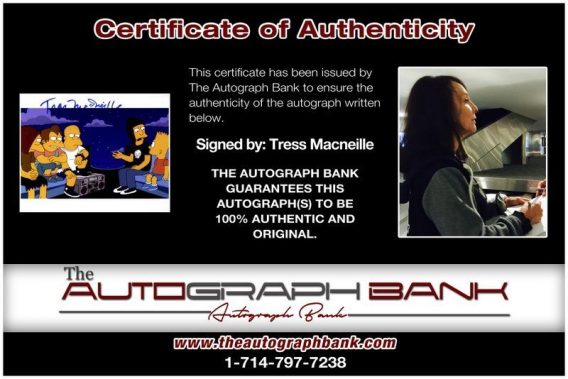 Tress Macneille proof of signing certificate