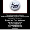 Troy Matteson proof of signing certificate