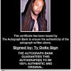 Ty Dolla Sign proof of signing certificate
